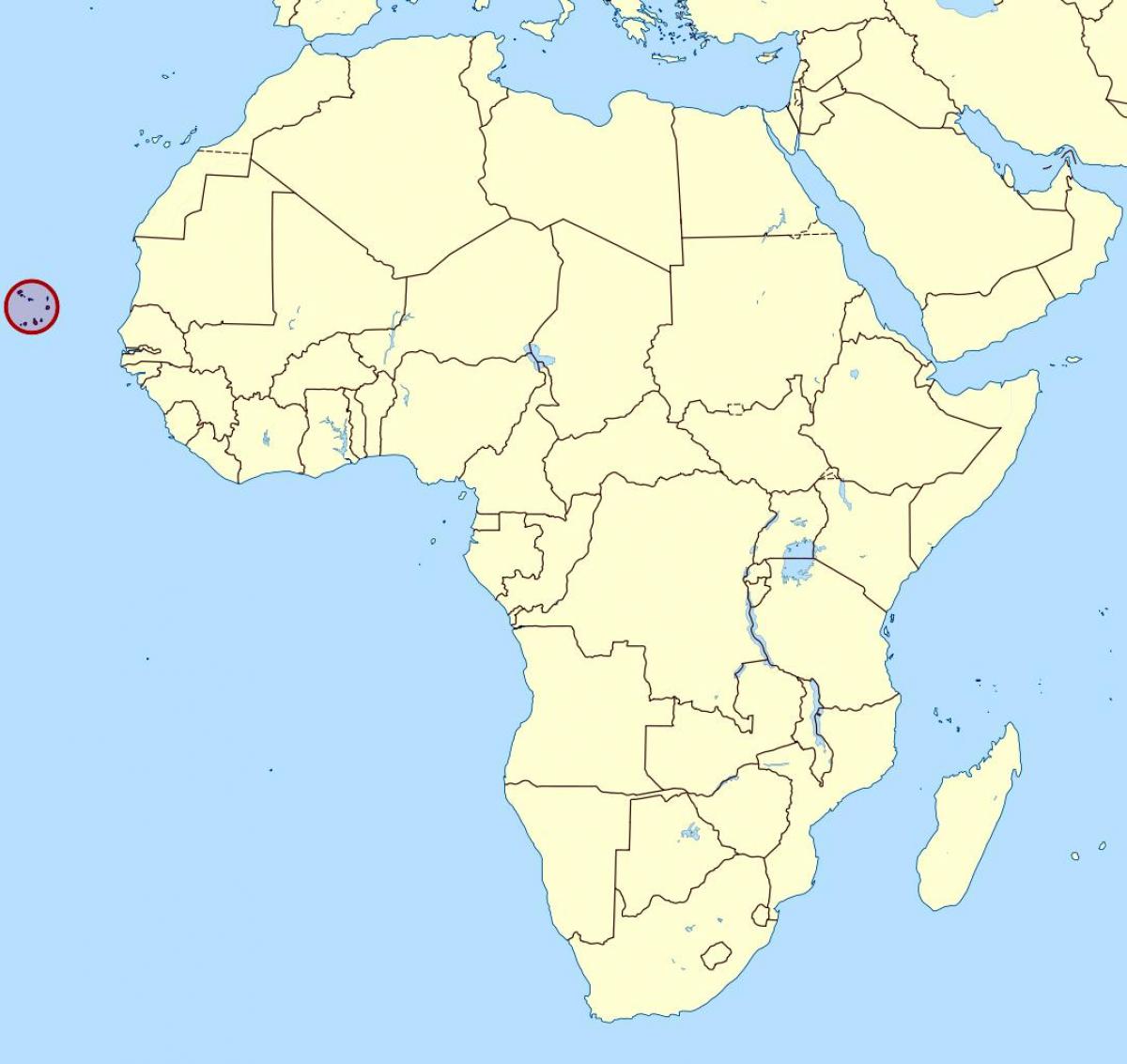 карта на Кејп Верде мапа на локација