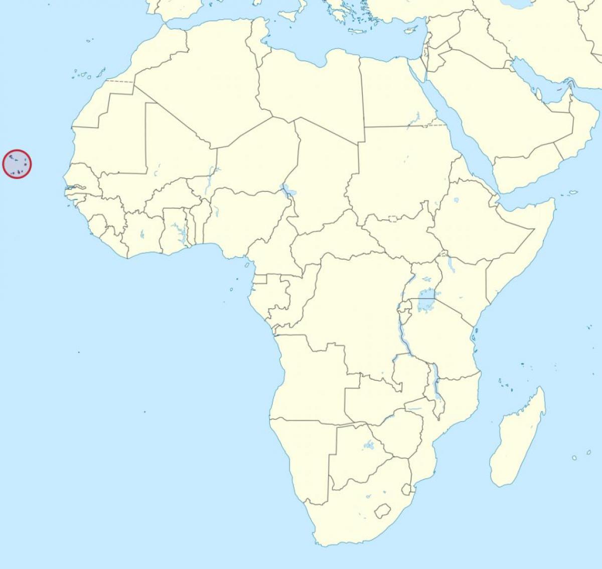 Cabo Верде африка мапа
