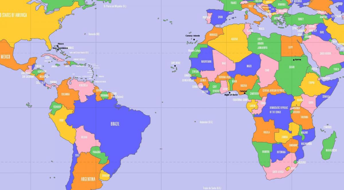 Кејп Верде локација на мапата на светот