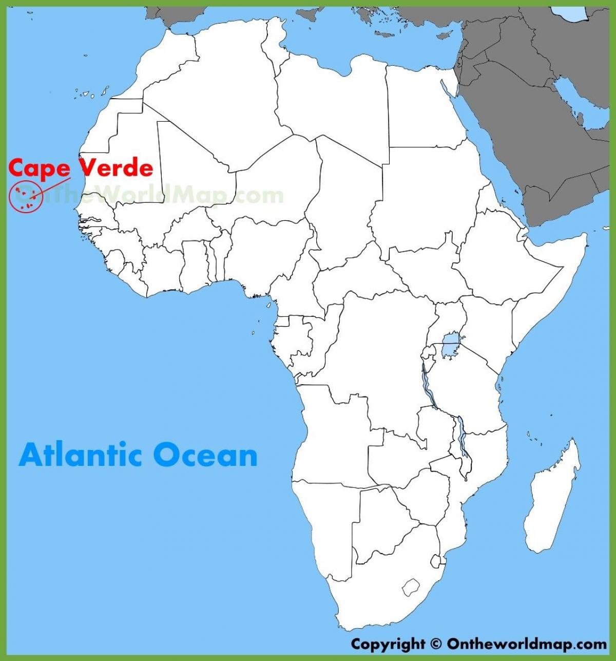 шал Cabo Верде мапа